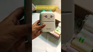 Unboxing mini  inkless printer 🖨️ unboxing miniprinter inklessprinter [upl. by Hills574]