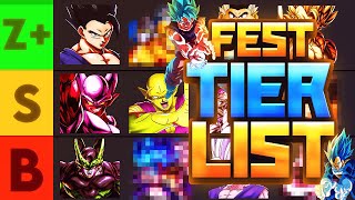 LEGENDS FESTIVAL 23 EDITION MY FULL UNIT TIER LIST ON DRAGON BALL LEGENDS Dragon Ball Legends [upl. by Adriaens544]