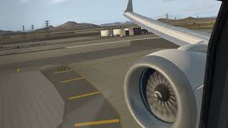 XP11 Boeing 737 Max 8 Landing in Strong Crosswinds Passenger View [upl. by Leummas214]