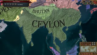 3  EU4 Timelapse  My Ceylonese Empire  Ceylon Timeline [upl. by Blackman]