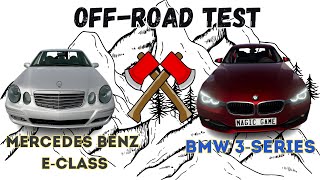 WHO IS WINNING  Crashes Car OffRoad Mercedes Benz EClass vs BMW 3Series  BeamNG Drive [upl. by Aay699]