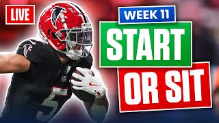 Fantasy Football Week 11 Start or Sit Lineup Advice 2024 [upl. by Einwahs]