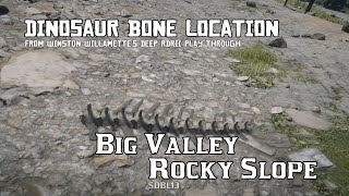 Big Valley Rocky Slope  Dinosaur Bone Location RDRII [upl. by Hickie]