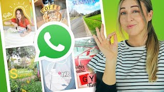 WhatsApp Status  10 Creative Ideas  Using ONLY The App [upl. by Legnalos]