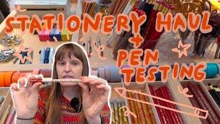 London Stationery Haul and Pen Testing [upl. by Naleag]