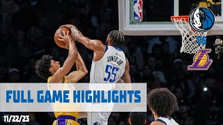 Dallas Mavericks Team Highlights vs LA Lakers  112223 [upl. by Geralda]