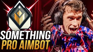 SOMETHING  PROS AIMBOT MOMENTS  VALORANT HIGHLIGHTS [upl. by Nwadrebma711]