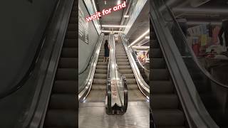 Escalator prank 🤣🤣 wait for end  Oh My God Bach gayi 😃 escalator funny shorts [upl. by Pegg]