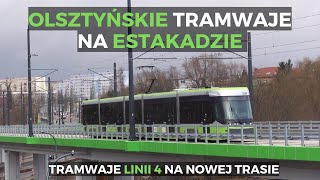 Tramwaje na estakadzie w Olsztynie [upl. by Nataline]