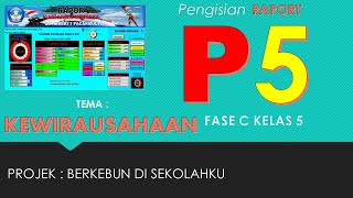 RAPORT P5 KELAS 5 TEMA KEARIFAN LOKALPROJEK KULINER TRADISIONAL [upl. by Japeth]