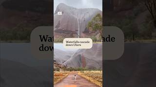 Mesmerising waterfalls cascade down Uluru  ABC News [upl. by Atled]