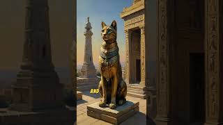 The Divine Cat Goddess Bastet ancient egyptian egyptianarchitecture egyptianpharaoh [upl. by Suravat634]