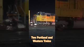 Two Portland and Western Trains reel railroad [upl. by Sik238]