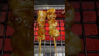 Yakitori with sauce street food japan [upl. by Neehar]