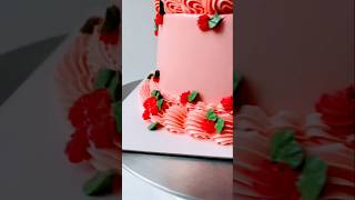 Birthday cake simple desginecake viralvideo [upl. by Naivad]