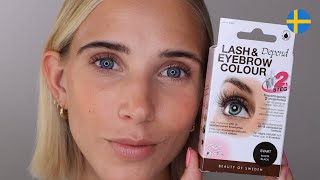 Färga dina fransar med Perfect Eye Lash amp Eyebrow Colour [upl. by Ennairac580]