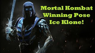 Injustice 2  How to Get SubZeros Mortal Kombat Winning Pose Ice Klone  Read Description [upl. by Llabmik]