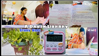 A Day In Library 📚ll study vlog🌸ll I woke up at 600AM 🌷studyvlog library viralvlogs [upl. by Broddy]