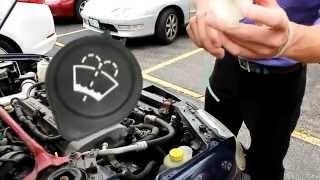 How to Refill your vehicles Windshield Washer Fluid Reservoir [upl. by Morita]