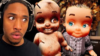 TRAPPED in this HAUNTED DOLL FACTORY DOLLMARE FULL GAME [upl. by Anirhtak431]