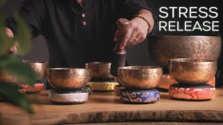 HEALING SLEEP MUSIC  1 Hour Tibetan Singing Bowls  Soothing Frequency Sound Healing [upl. by Kaleena]