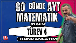 🟥 TÜREV 4 ✅ TÜREV ALMA KURALLARI  80 Günde AYT Matematik  AYT Matematik Kampı [upl. by Junna]