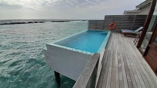 Atmosphere Kanifushi Maldives resort hotel review room tour [upl. by Atilol]