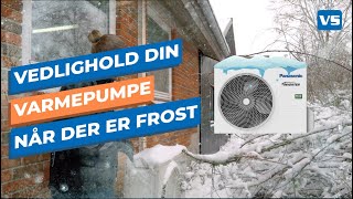 Sådan vedligeholder du din luft til luft varmepumpe udedel i sne og frostvejr [upl. by Eiwoh138]