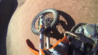 Dirt Bike Crash on Slickrock Trail  Moab Utah [upl. by Bum891]