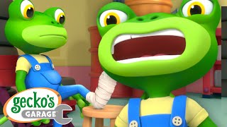 OH NO Gecko gets HURT  Geckos Garage  Trucks For Children  Cartoons For Kids [upl. by Lemej]