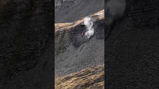 F18 Shooting and Flyover Dramatic Cliffside Maneuvers at Axalp [upl. by Eifos572]