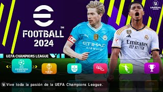 🤩 eFootball 2024 PPSSPP TODO LO NUEVO QUE VEREMOS LIGA MASTER MEJORADA CINEMATICAS Y GRAFICOS HD [upl. by Yuria]