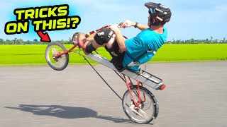 HOW HARD CAN I RIDE THIS CRAZY BIKE  RECUMBENT BIKE FREERIDE [upl. by Geraud]