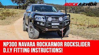 Nissan NP300 Navara Rockarmor Rocksider Side Step Fitting Instructions [upl. by Marshall]