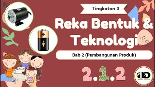 RBT TINGKATAN 3 BAB 212 MENGENALPASTI ASAS TEKNOLOGI YANG SESUAI DGN KEHENDAK REKA BENTUK PRODUK [upl. by Aerdnu]