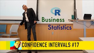 Confidence Intervals 17  2024 Business Statistics with R Series [upl. by Jamieson]