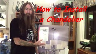 Chandelier installation Taco tuesdayHow to [upl. by Zirtaeb]