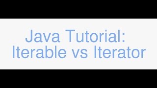 Java Iterable vs Iterator tutorial and code [upl. by Gnem769]