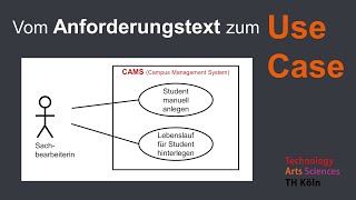 Vom Anforderungstext zum Use Case [upl. by Groark]