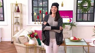 Barefoot Dreams CozyChic Beanie and Fingerless Gloves Set on QVC [upl. by Mel]