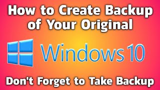 How To Backup Original Windows 10 Hindi [upl. by Bron]