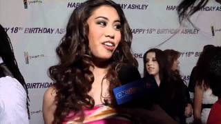 Disney star Ashley Argota wears Jovani Couture to her 18th birthday bash [upl. by Maggee]