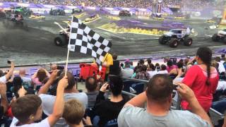 Monster Jam Intro at Gillette Stadium 62114 [upl. by Ellenaej937]