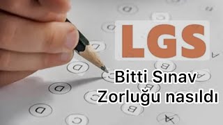 2024lgs Sınavı Bitti Sınav Zorluğu Nasıldı [upl. by Dahlstrom]