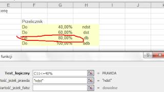 Arkusz kalkulacyjny  EXCEL  funkcja jeżeli  część 4 [upl. by Innej695]