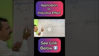 Application of Positive amp Negative Inductive Effects  Acidic Nature BSc NEET JEE CUET Shorts [upl. by Timmie]