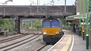 Tamworth Station 010823 Classes 667092 freighttrains trainspotting locomotives [upl. by Keegan]