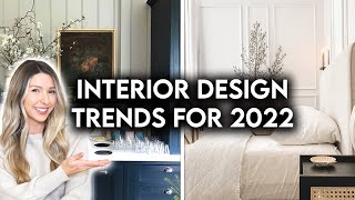 TOP 10 INTERIOR DESIGN  HOME DECOR TRENDS FOR 2022 [upl. by Eycal]