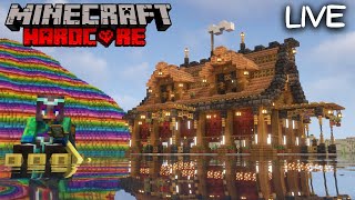 Building an Automatic Fish Farm in Hardcore Minecraft  Survival Lets Play 120 [upl. by Anaud]