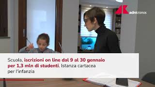 Scuola iscrizioni anno 202324 domande dal 9 al 30 gennaio [upl. by Elvin]